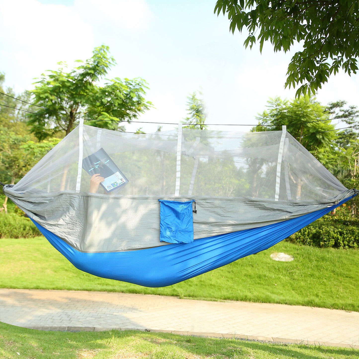 600lbs Double Person Camping Hammock with Mosquito Net