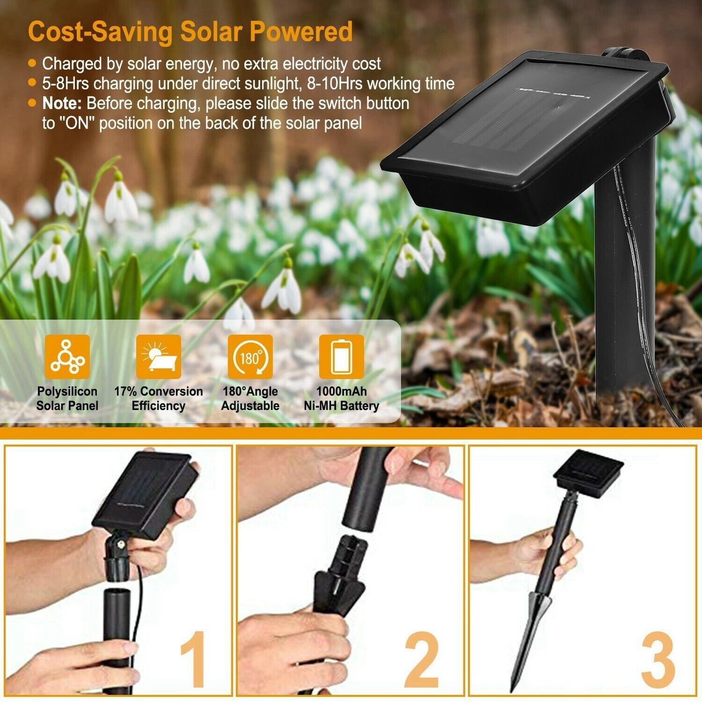 Solar Powered Butterfly Lights Garden Lawn Outdoor Landscape LED Decor Light