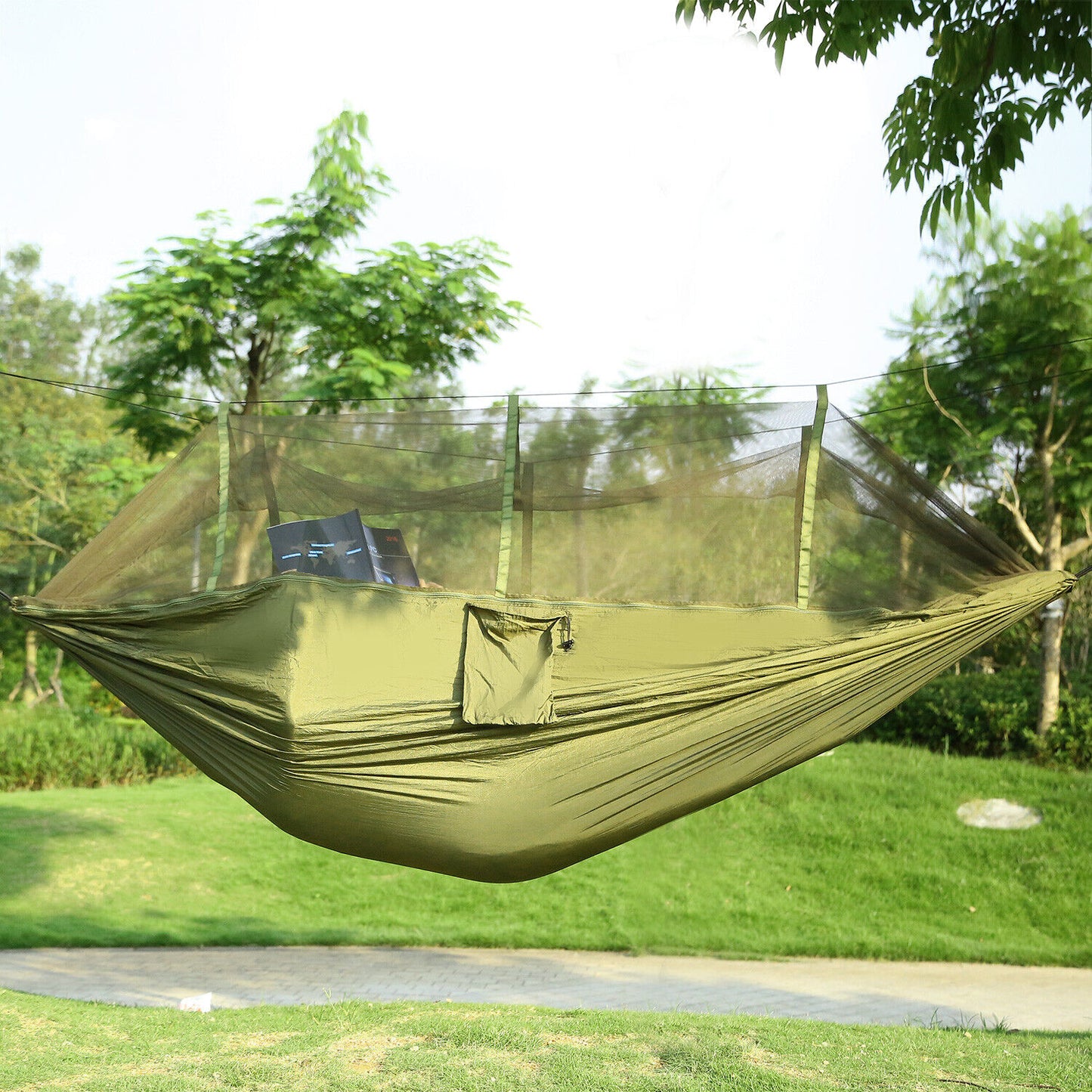 600lbs Double Person Camping Hammock with Mosquito Net