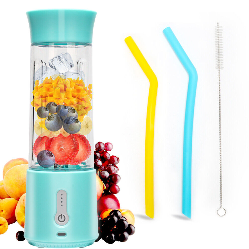 500ML Portable Blender USB Rechargeable Fruit Juicer Cup Mixer Jet Squeezers New