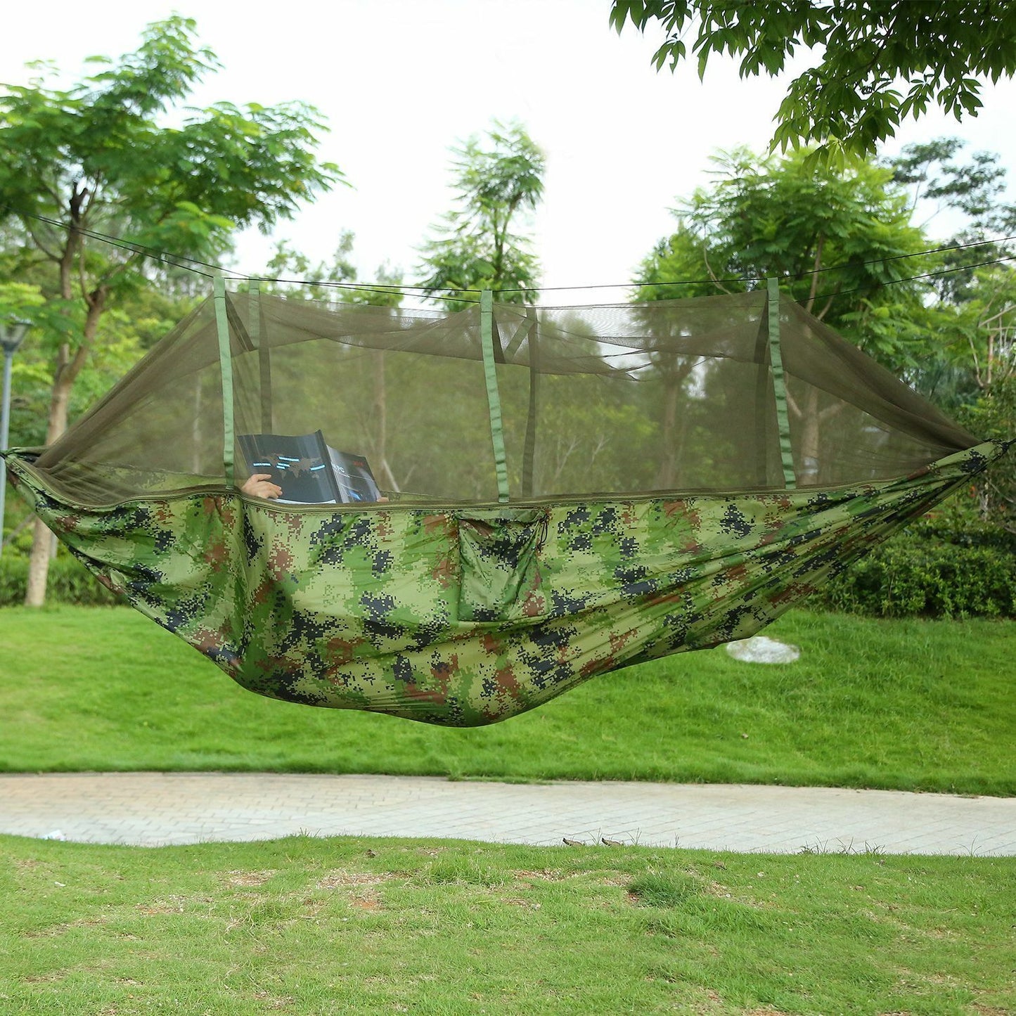 600lbs Double Person Camping Hammock with Mosquito Net