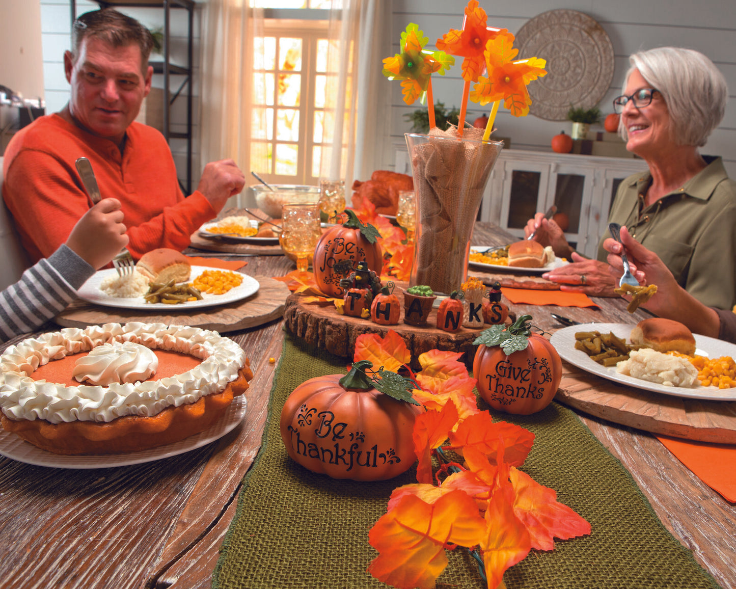 "Give Thanks" Thanksgiving Blocks, Home Decor, 6 Pieces, Fall Decorations