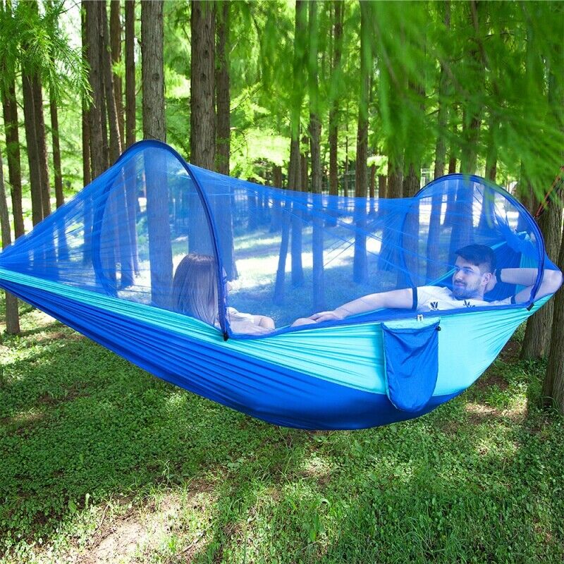 Camping Hammock Tent with Mosquito Net Portable Hanging Bed 441lb Double Person