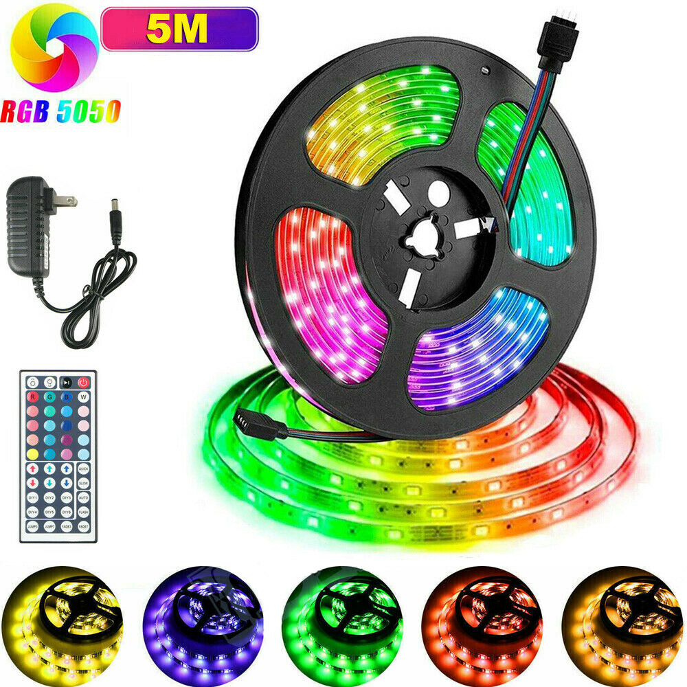 Led Strip Lights 16.4ft RGB  5050 Led Tape Lights Color Changing