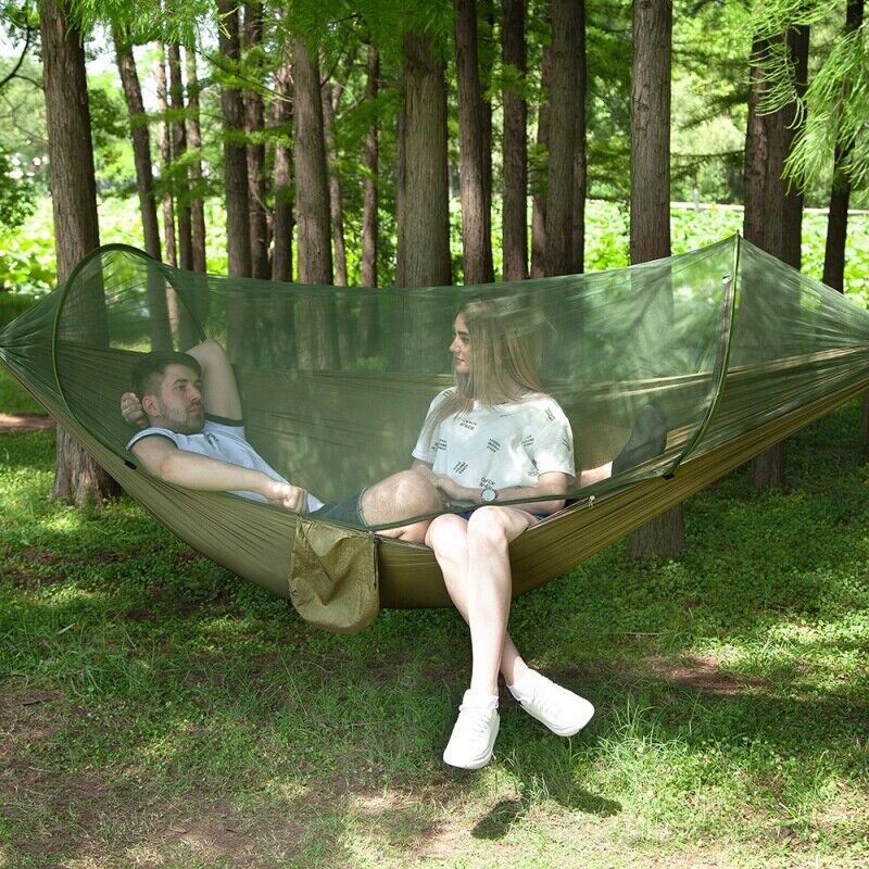 Camping Hammock Tent with Mosquito Net Portable Hanging Bed 441lb Double Person