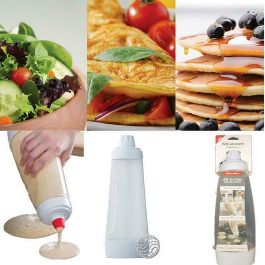 Hand Batter Dispenser Mixer Bottle Cupcake Pancake Crepe Batter Dispenser