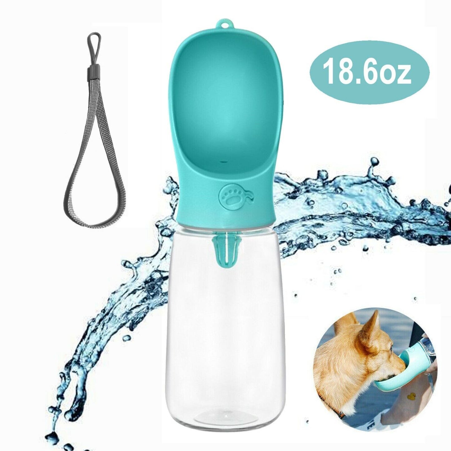 Dog Water Bottle - Leak Proof Portable Water Dispenser for Outdoor