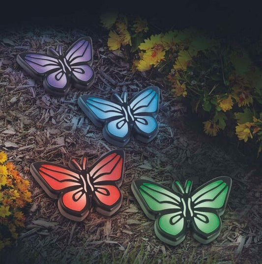 Solar Powered Butterfly Lights Garden Lawn Outdoor Landscape LED Decor Light