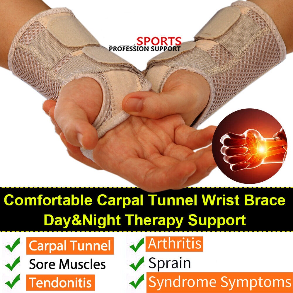 Adjustable Hand Wrist Brace Support Sprain Splint Carpal Tunnel