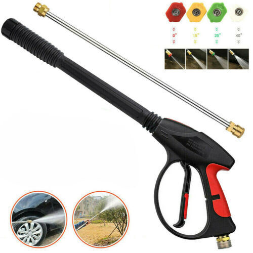 4000PSI High Pressure Power Washer Spray Wand Lance Nozzle Tips Hose Kit M22