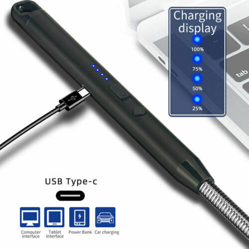 Electric Lighter, Candle Lighter, USB Rechargeable Electronic, Kitchen, BBQ