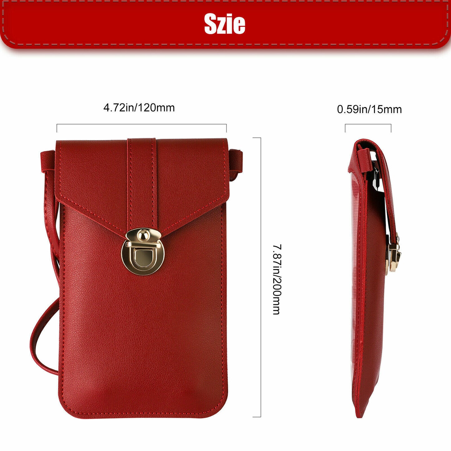 Women  Crossbody Cell Phone Shoulder Case POP