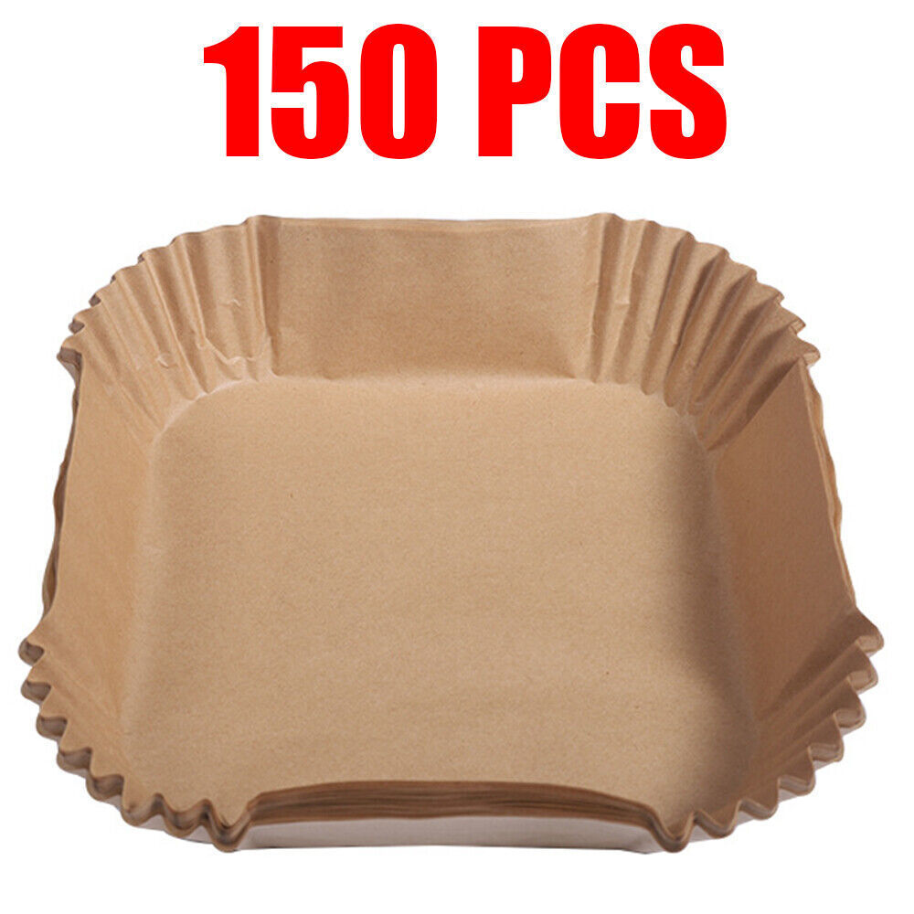 Air Fryer Liners , 150/100/50 pcs Disposable Paper Liner for Roasting Microwave