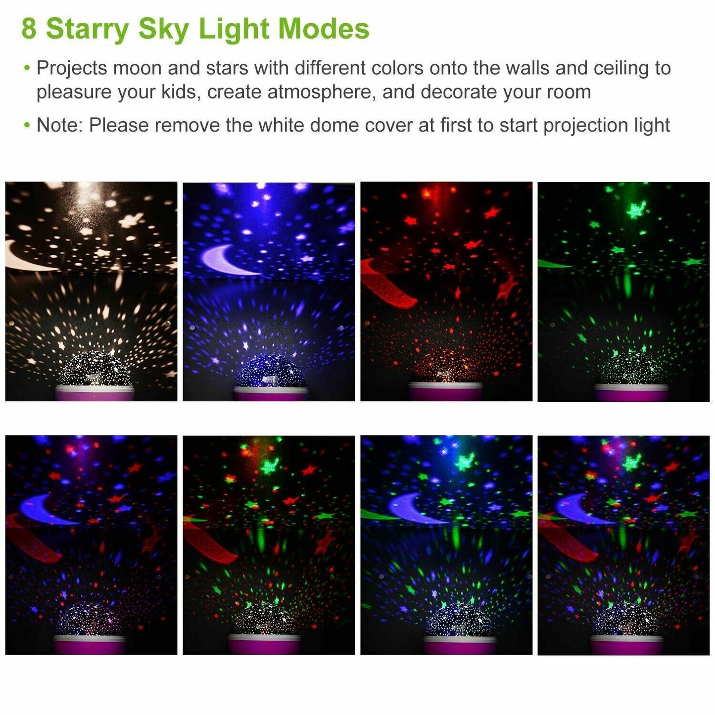 LED USB Star Light Kid Sleep Night Sky Romantic Starry Projector Cosmos Lamp🔥US