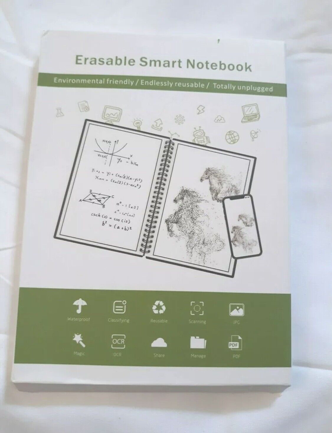 Smart Reusable Erasable Notebook Spiral A5 Notebook Notepad Pocketbook