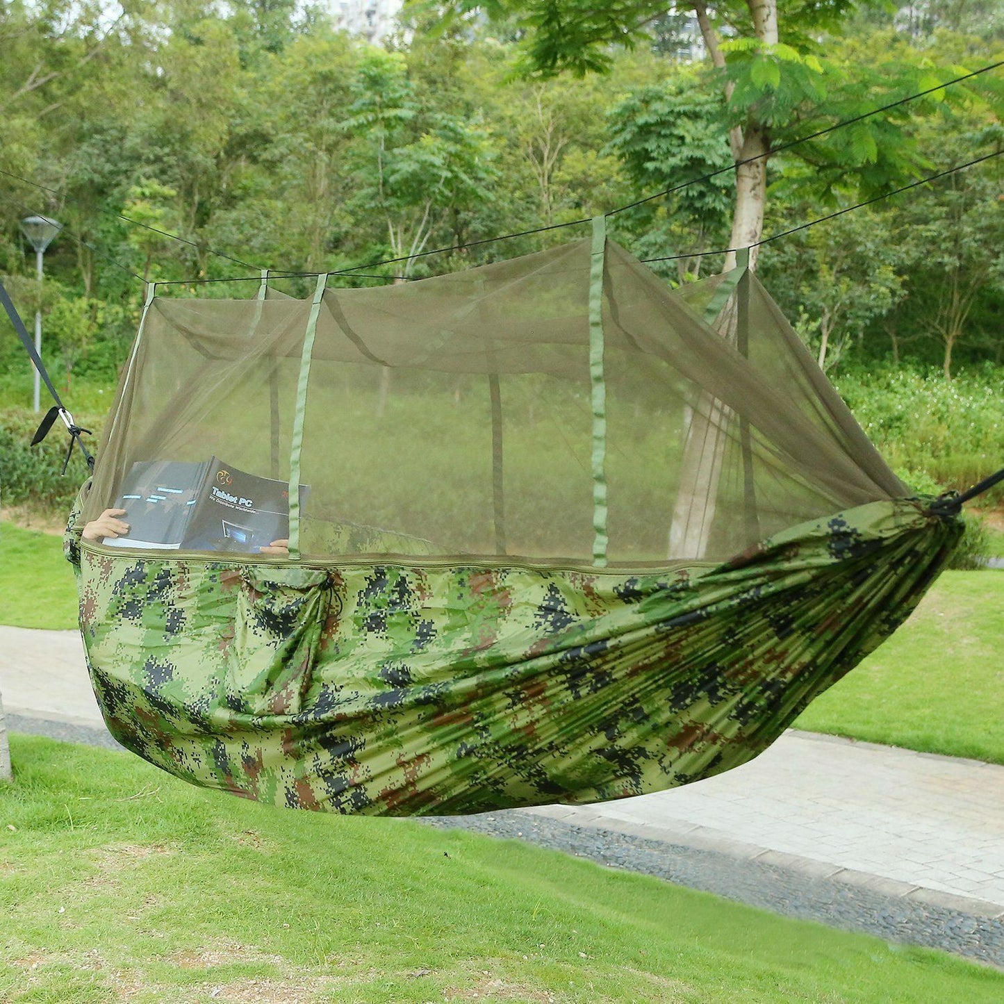 600lbs Double Person Camping Hammock with Mosquito Net